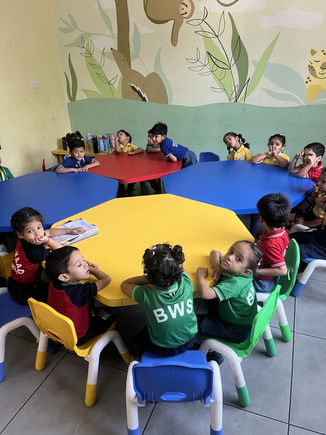 Toddlers playing and sharing together